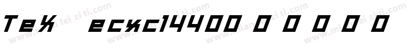 TeX ecxc1440字体转换